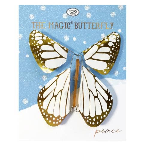 Holiday Peace - Metallic Flying Magic Butterfly
