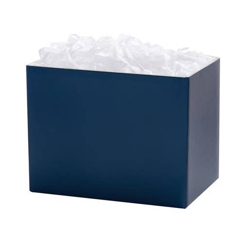 Color Gift Basket Boxes: 6 Pack / Medium 8.25x4.75x6.25" / White