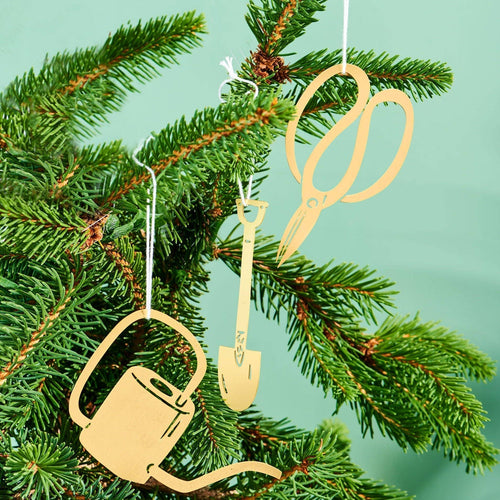 Watering Can - Brass Christmas Ornament