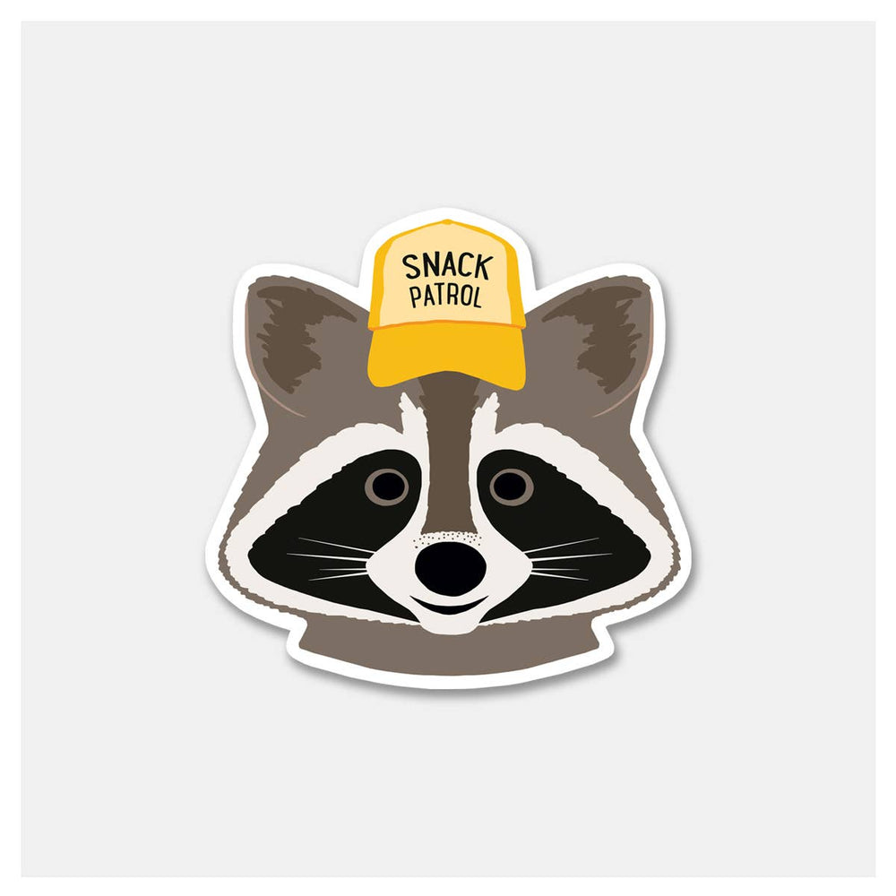 Snack Patrol Raccoon - Sticker