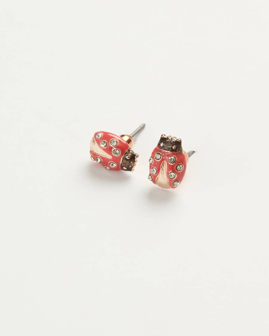 Enamel Ladybird Earrings