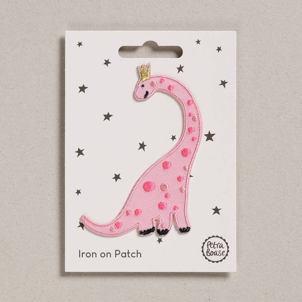 Iron on Patch - Pack of 6 - Pink Dinosaur
