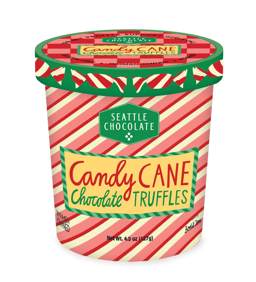 NEW! Holiday - Peppermint (Candy Cane) Truffle Pint - 4.5oz