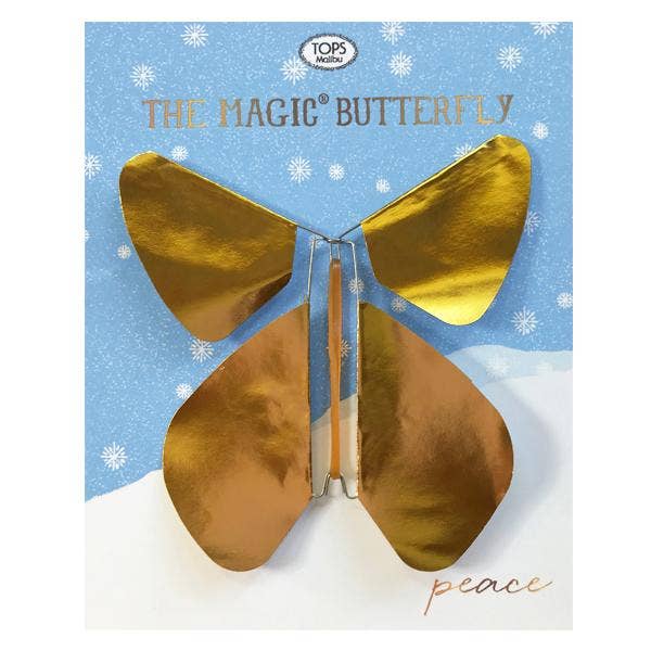 Holiday Peace - Metallic Flying Magic Butterfly