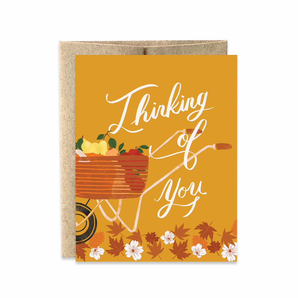 Fall Greeting Cards, Sympathy Thinking of You Pumpkin Card