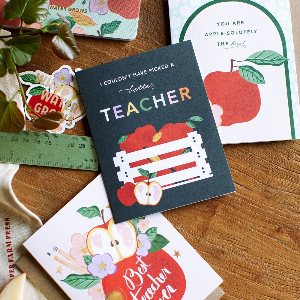 Back to School Greeting Cards, Teacher Card, Fall