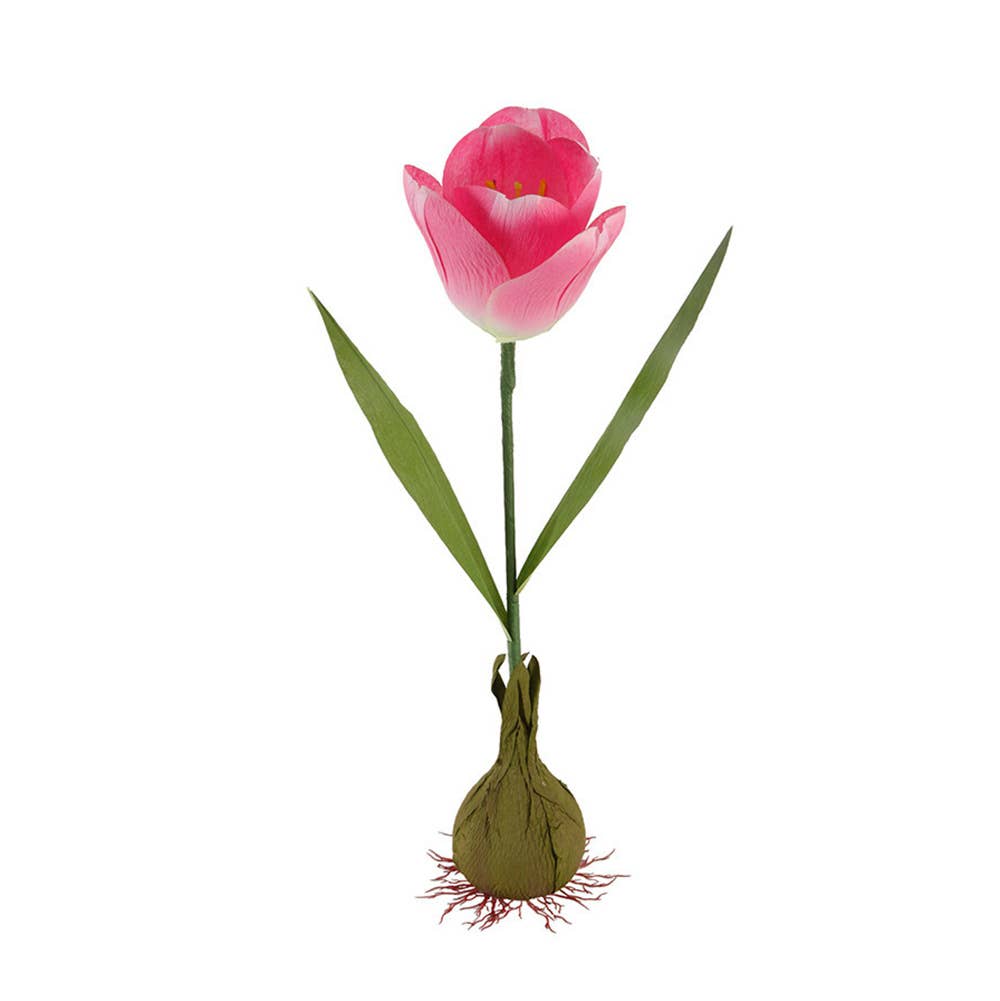 30" H Artificial Faux Tulip with Bulb