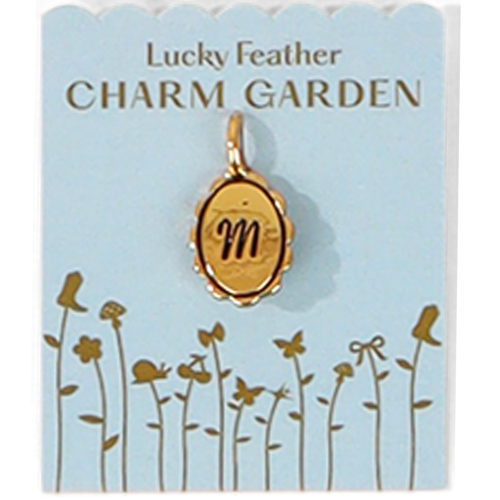 Charm Garden - Scalloped Initial Charm - Gold - L