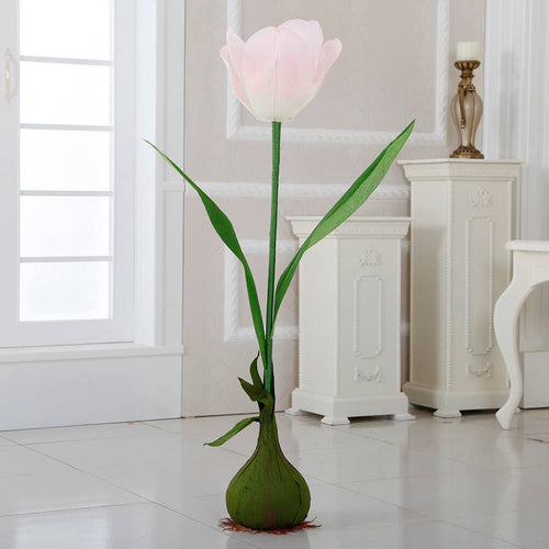 45" H Artificial Faux Tulip with Bulb